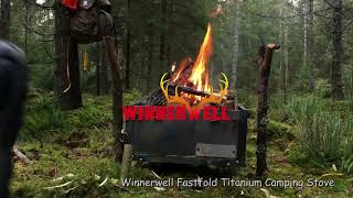 Winnerwell Titanium Stove Fastfold Camping Cooking Wood Stove Eary to Carry [upl. by Berni]