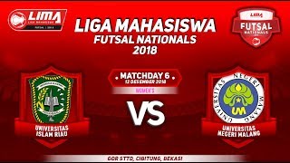 UIR VS UM WOMENS LIMA FUTSAL NATIONALS 2018 [upl. by Charry]