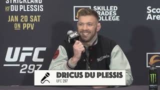 Dricus Du Plessis full UFC 297 prefight media day interview [upl. by Oderfigis]