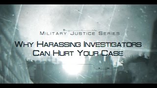 Can Harassing Investigators Hurt Your Case [upl. by Retsub]