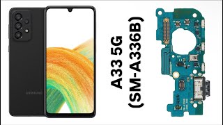 Samsung Galaxy A33 5G SMA336B Charging Port Replacement [upl. by Anaihr]