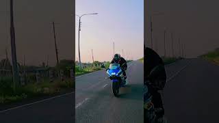 Drag Race gone Wrong  Suzuki Gsxr  Super bike on highway shortsfeed shorts gsxr150 [upl. by Moselle169]