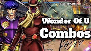 Wonder Of U Toru Combos  JoJos Bizarre Adventure All Star Battle R NEW DLC [upl. by Wharton532]