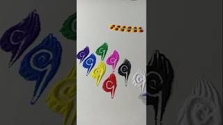 💖💐💝 colour mixing Rangoli design trrending video satisfying rangoli ASMRtisp and Tricks [upl. by Islehc]