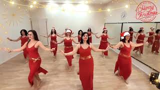 quotJingle bells tabla coverquot  Christmas belly dance  Expression Dance Academy [upl. by Niveb413]