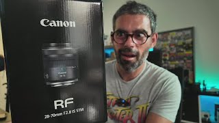 Canon RF 2870 F28 IS STM  Unboxing Live 🔴 [upl. by Yolane803]