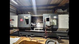 BARGO PRECISION AUCTION Lot 752  2018 HAAS ST45L CNC LATHE PROGRAMMABLE STEADY REST [upl. by Silsbye746]