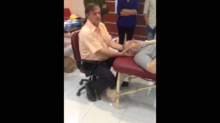 Occipital axial joint release  Osteopathy Cranial course [upl. by Yblehs]