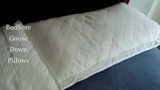 BedSure Goose Down Premium Bed Pillows are the best BedSure goosedown pillows review paidpromo [upl. by Asilak]