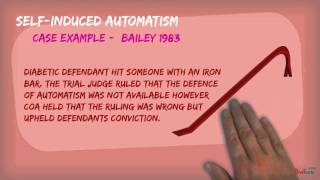 The General Defence of Automatism  A2 Criminal Law [upl. by Eyk790]