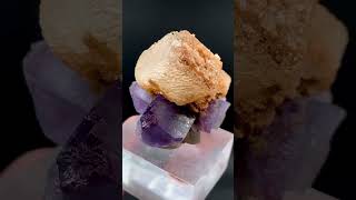 Calcite standing on flourite afghanistan afghanite crystals gemstonepakistan quartz ruby gems [upl. by Arelc]