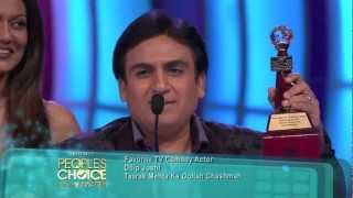 Dilip Joshi wins Favorite TV Comedy Actor at Peoples Choice Awards 2012 HD [upl. by Lehmann]