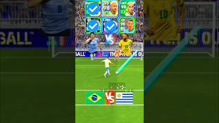 Brazil vs UruguayLuis SuárezNeymr Footballtaipikar 🔥E Football24⚽shortsvideo pes2024 soccer😈 [upl. by Ainnos]