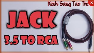 Hướng dẫn hàn dây tín hiệu âm thanh jack 35mm ra hoa sen RCA  Kenh Sang Tao Tre [upl. by Eirolam]