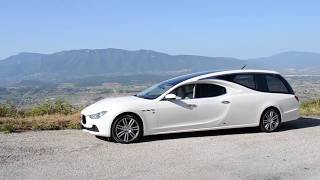 Autofunebre Maserati Ghibli  FT Autotrasformazioni [upl. by Shandy699]