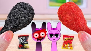 Incredibox Sprunki Food 🤖 Hot Cheetos or Ghost Pepper Miniature Fried Chicken 💖 Tina Mini Cooking [upl. by Asha]