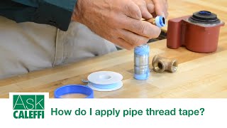 How do I apply pipe thread tape [upl. by Itnahs]