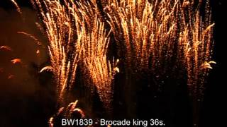 Fajerwerki BW1839 Brocade King 36s Triplex [upl. by Harrus]