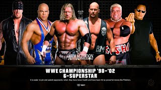 6 Man Elimination Match Armageddon 2002 PPV  PS54K  Legend Difficulty [upl. by Alby]