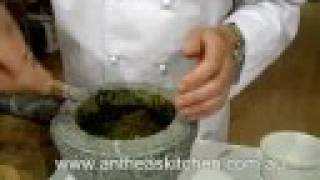 Thai Green Curry Paste using Mortar amp Pestle [upl. by Jordison]