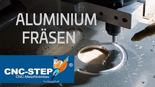 CNCSTEP  Aluminium fräsen mit der HighZ CNC Fräse [upl. by Laforge]