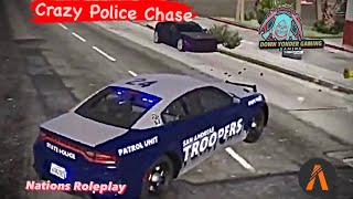 SASTs Craziest Chase EverNations Roleplay GTAV Roleplay [upl. by Asa]