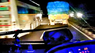 Volvo bus chasing corona bus with amazing horn [upl. by Borlow]