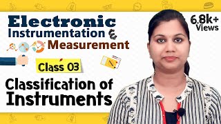 Classification of Instruments  Principles of Measurement  Electronic Instruments and Measurements [upl. by Nnylirret289]