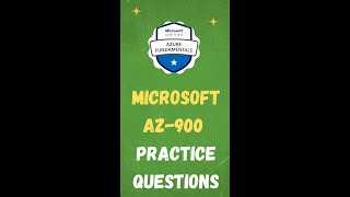 Microsoft AZ 900 Practice Question [upl. by Fee]