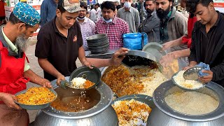 Famous Friday Biryani  People are Crazy for JUMMA BIRYANI  Pakistani Street Food Beef Degi Biryani [upl. by Wagshul122]