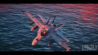 GTA V  US Marine Corps FA18D Hornet Squadron [upl. by Aralomo]