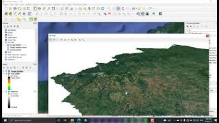 How to create 3D topographic map in Qgis [upl. by Annoyek]