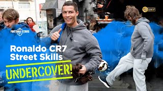 Cristiano Ronaldo CR7 in disguise tricks people in the street [upl. by Joses]