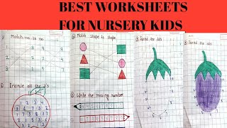 Best maths worksheets for nursery kids  DIY worksheetsnursery maths worksheets [upl. by Joy641]