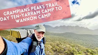 Grampians Peaks Trail Day Ten  Yarram Camp to Wannon Camp  May 2023 [upl. by Irelav]