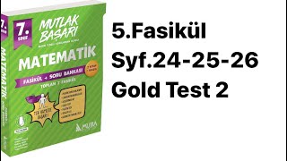 7SINIF MUBA 5FASİKÜL S242526 GOLD TEST 2 [upl. by Anerev]