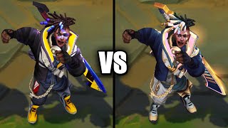 Breakout True Damage Ekko vs True Damage Ekko Skins Comparison League of Legends [upl. by Aciretal]