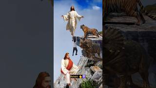 Jesus Christ oh my God love you papa Tiger AMEn Yeshu Masih ✝️😱shortvideo shorts viralshort [upl. by Hsreh]