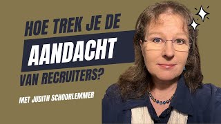 7 Tips om de aandacht van een recruiter te trekken recruitertips recruiter [upl. by Aranaj]