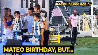 Mateo Messi birthday and Lionel Messi ABSENCE in training today  Football News [upl. by Nita472]