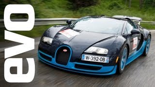 Bugatti Veyron Vitesse driving 1000 miles on Mille Miglia  evo DIARIES [upl. by Drahcir]