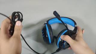 How to use NPET HS10 LED gaming headset [upl. by Travers]