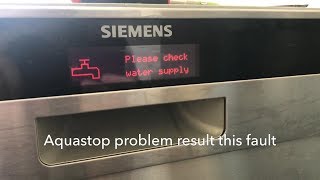 How to changereplace AquaStop hose on BoschSiemens dishwashers [upl. by Asaert95]