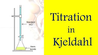 Titration in Kjeldahl method [upl. by Zanlog]