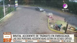 Brutal accidente de tránsito en Emboscada [upl. by Kcirb150]