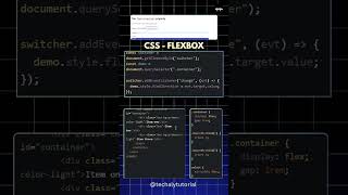 CSS FLEXBOX PROPERTY shorts [upl. by Tiena]