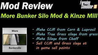 Mod Review  More BunkerSilo  Make CCM for your pigs amp Grass Silage for your cows amp sheep [upl. by Ferris]