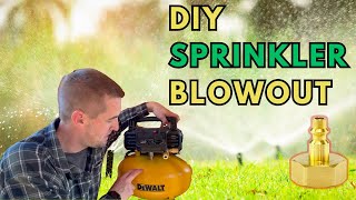 The Easy Way to Blow Out a Sprinkler System  Key Tips to Avoid Freeze Damage [upl. by Akilak651]