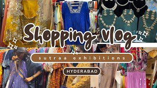 SUTRAA EXHIBITIONS Hyd  Shopping Vlog  Telugu vlog [upl. by Sibeal587]