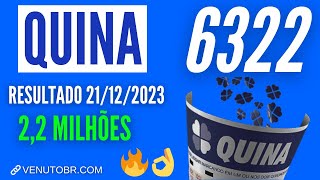 🍀 Resultado Quina 6322 [upl. by Faythe]